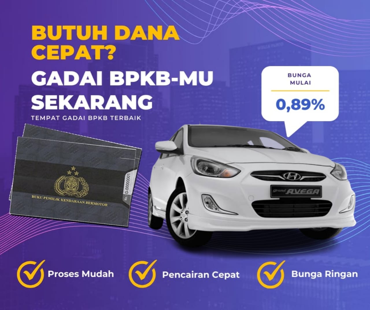 Pinjaman Dana Jaminan Bpkb Mobil Hyundai Avega Dapat Pinjaman Berapa? Seperti Ini Simulasinya